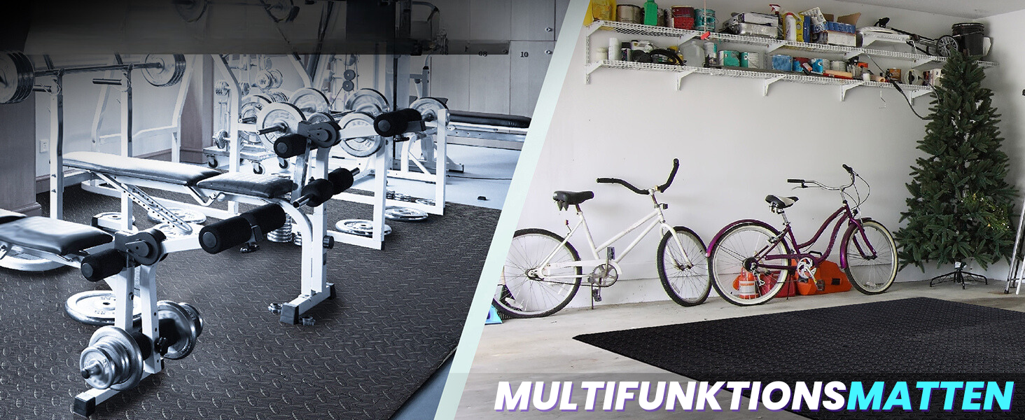 Набір пазл-матів для підлоги Yes4All для тренажерного залу та гаража, 12 шт (60x60 см), захисний покриття під тренажери, колір: темний горіх (4,5 м²)