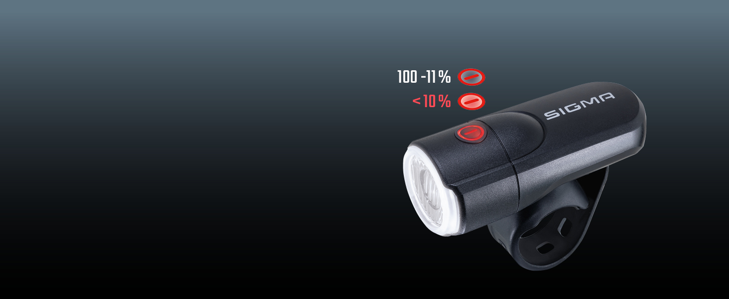 Велофара Sigma Aura 30 & Curve: комплект акумуляторних велоліхтарів | Без інструменту | Водостійкий | Сертифікований StVZO | Фари передня та задня
