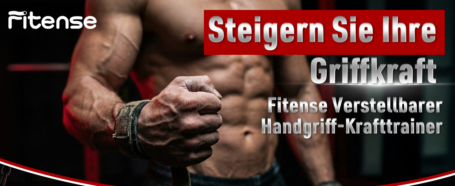 Еспандер для рук та кистей Fitense Handtrainer (50-225LB) - тренажер для розвитку сили хвату, регульований, срібний