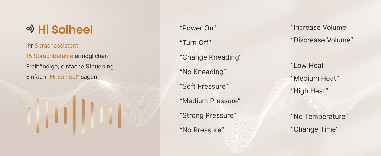 Масажер для ніг RENPHO з підігрівом, Shiatsu масажер для ніг при п'яткової фасції, подарунок на Різдво для жінок та чоловіків, бездротове керування, голосове керування (Новинка), Бежевий