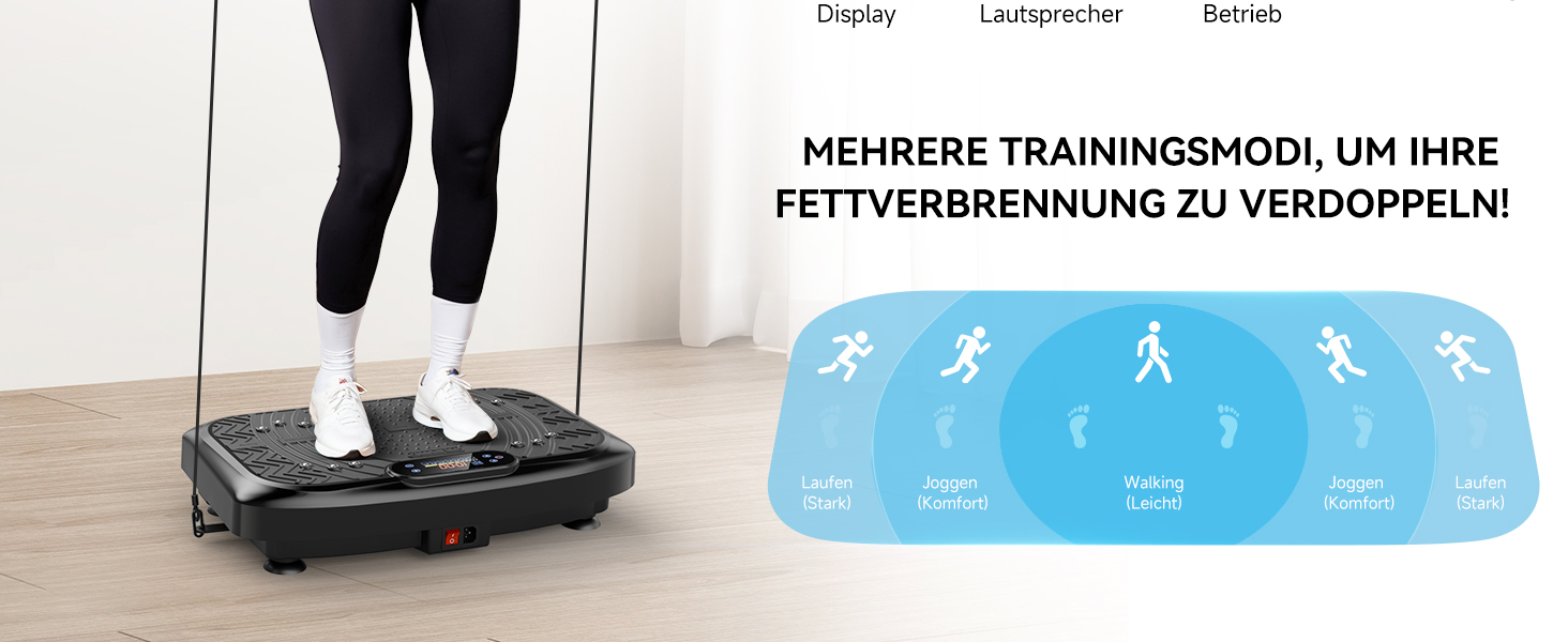 Віброплатформа з керуванням через додаток, пультом та LED-дисплеєм, до 220 кг, 199 рівнів вібрації для дому, Bluetooth, гуми для тренувань, 200W