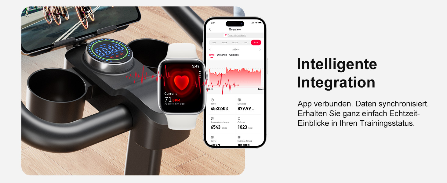 Велотренажер з регульованим магнітним опором, ергометр для дому, фітнес-велосипед 136 кг з тримачем для планшета, фітнес-велосипед з додатком, для дому та фітнес-студії, чорний