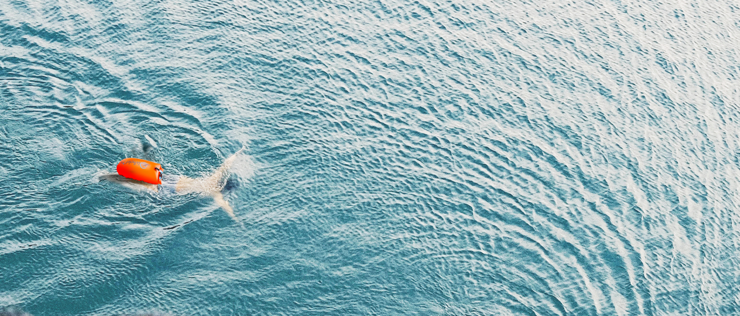 WholeFire 20L Плавуча Сумка для Спорядження, Водонепроникна, Надувна, для Водних Видів Спорту: Плавання, Триатлон, Каякінг, Снорклінг, Помаранчевий