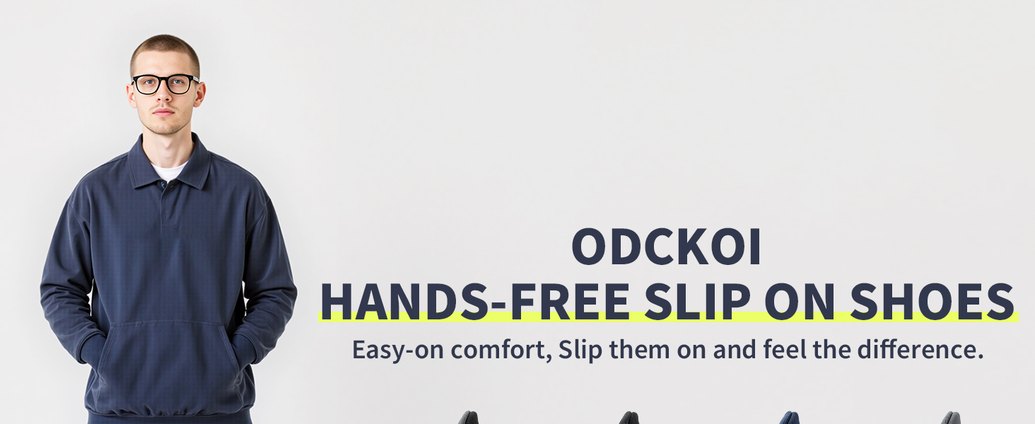 Сліпони чоловічі без шнурівки, спортивні кросівки для бігу, легкі, дихаючі, для активного відпочинку та повсякденного носіння, 1040, Marineblau (Морський синій), 42 EU