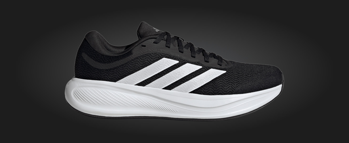 Кросівки чоловічі Adidas Response Runner 2 KJ1737 чорні з фіолетовим та срібним (44 2/3 EU)