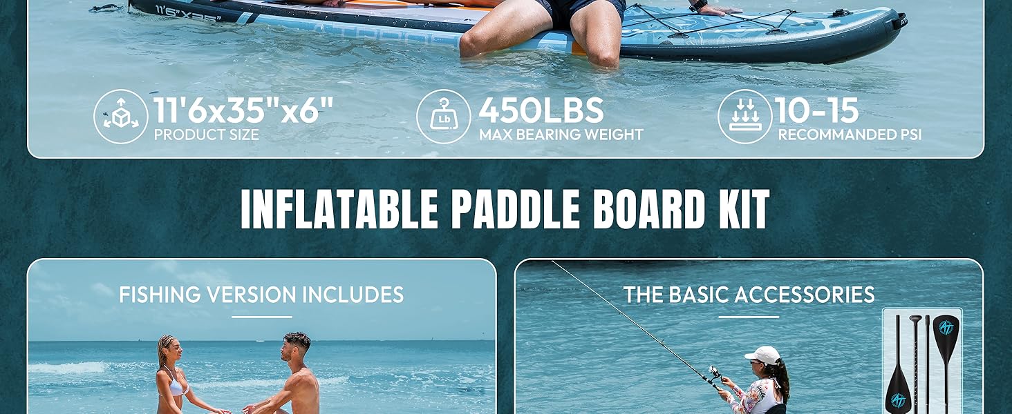 Надувний SUP Борд 350x89x15см: Широкий, для дорослих, з аксесуарами та рюкзаком. Ідеально для йоги, риболовлі та серфінгу.