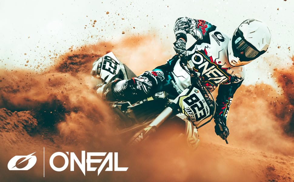 Мотошолом O'NEAL MX Enduro 2SRS V.23 для дорослих, чорний | ABS-корпус, вентиляційні отвори