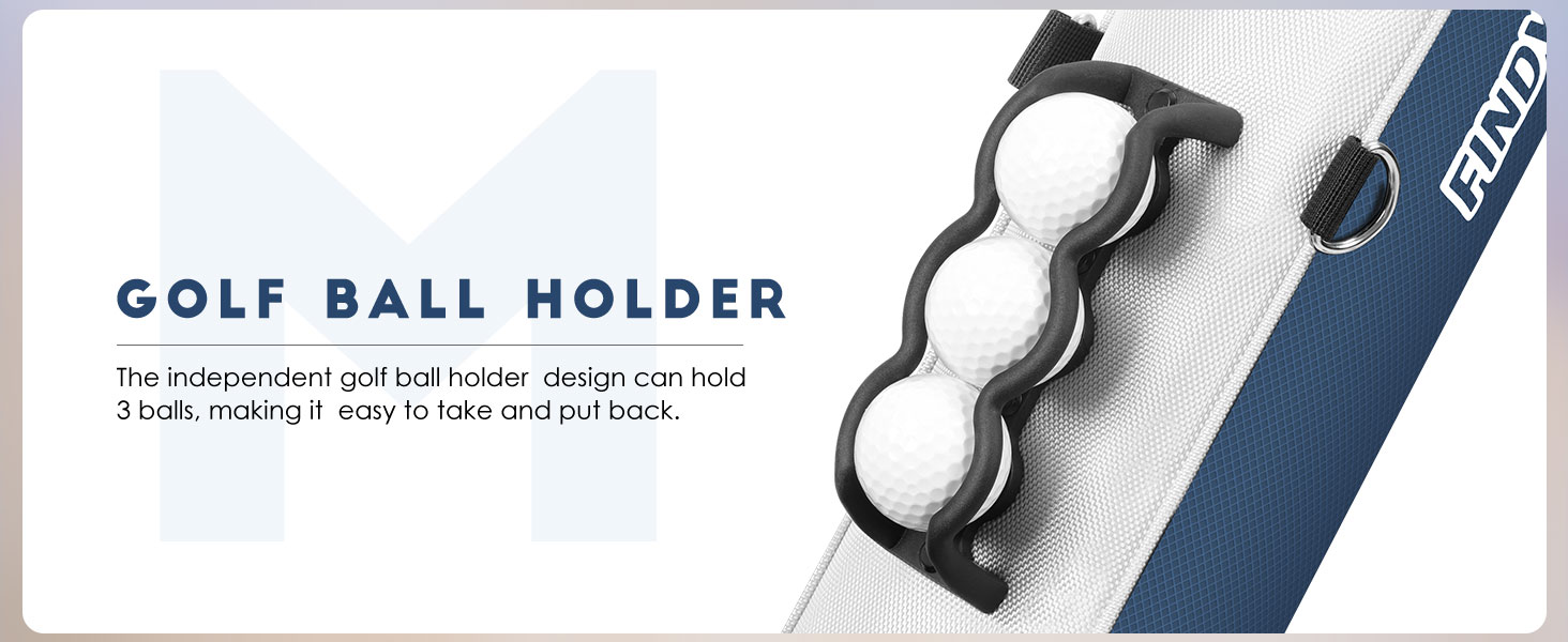 Сумка для гольфу Findway: стійка, легка, для тренувань та гри, 80 см, A1-BK