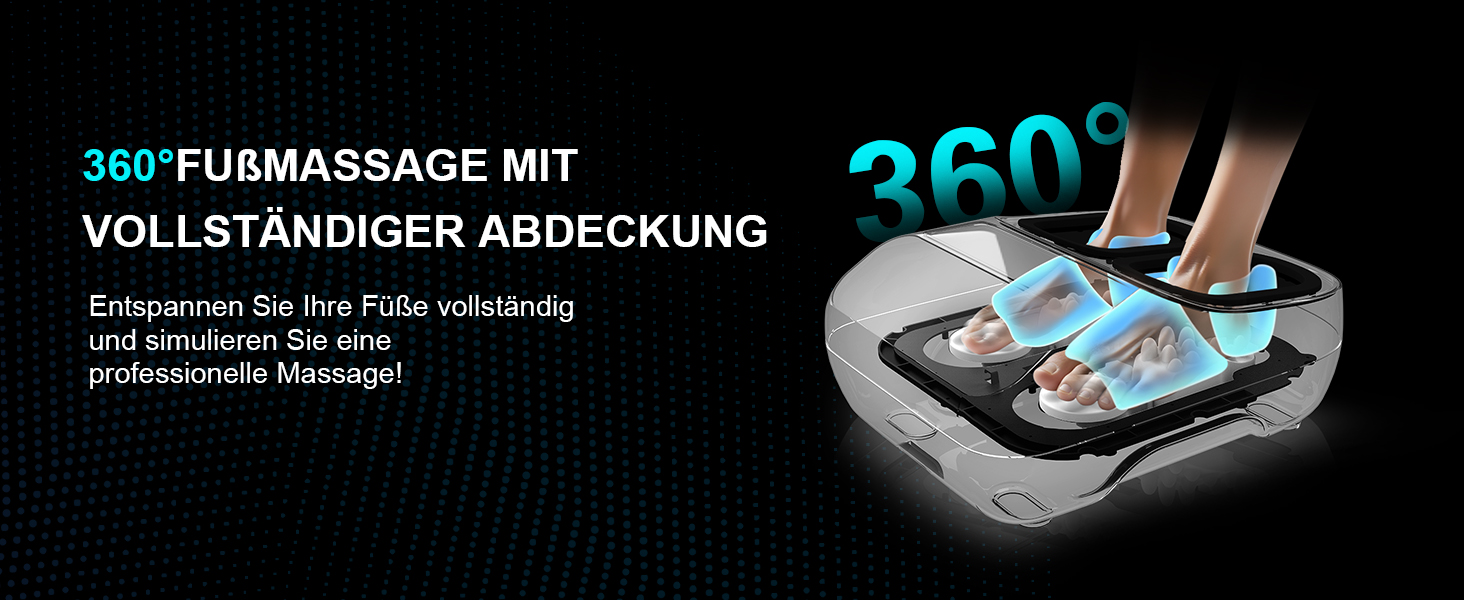 Масажер для ніг Shiatsu з підігрівом для планарної фасції та невропатії, портативний, до 43 розміру, ідеальний подарунок для батьків