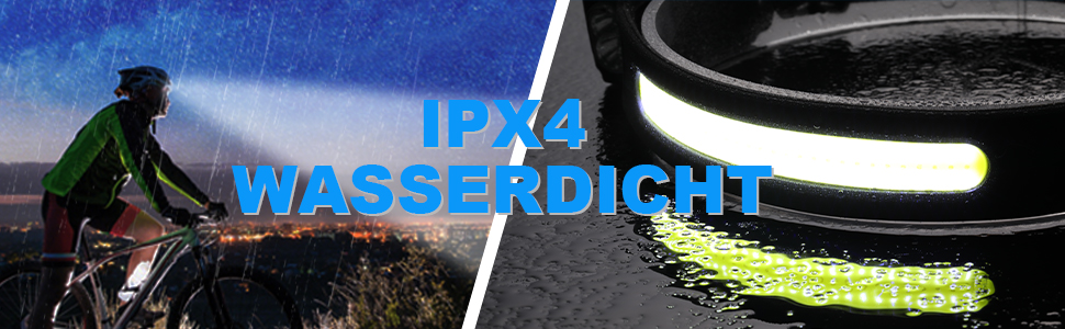 LED налобний ліхтар, 2 шт., 230° широкий кут огляду, з червоним сигнальним світлом, 6 режимів освітлення, датчик, водонепроникність. Ідеально для бігу, риболовлі та активного відпочинку