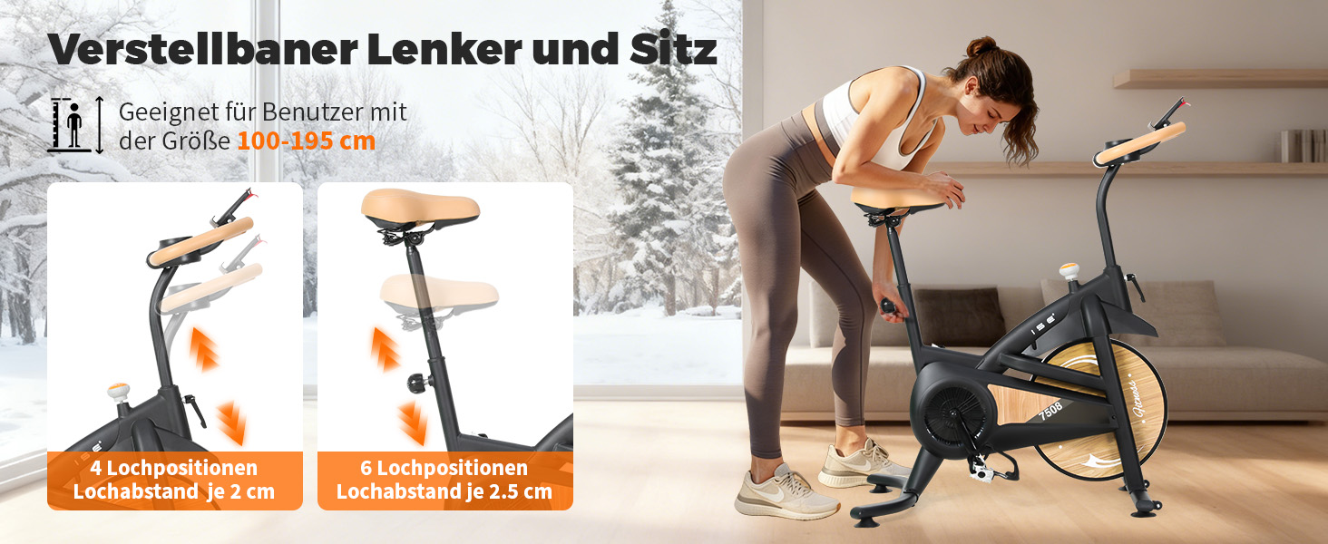 ISE Hometrainer: велотренажер з регульованим магнітним опором, LED-монітором та тримачем для планшета. Макс. вантажність: 130 кг