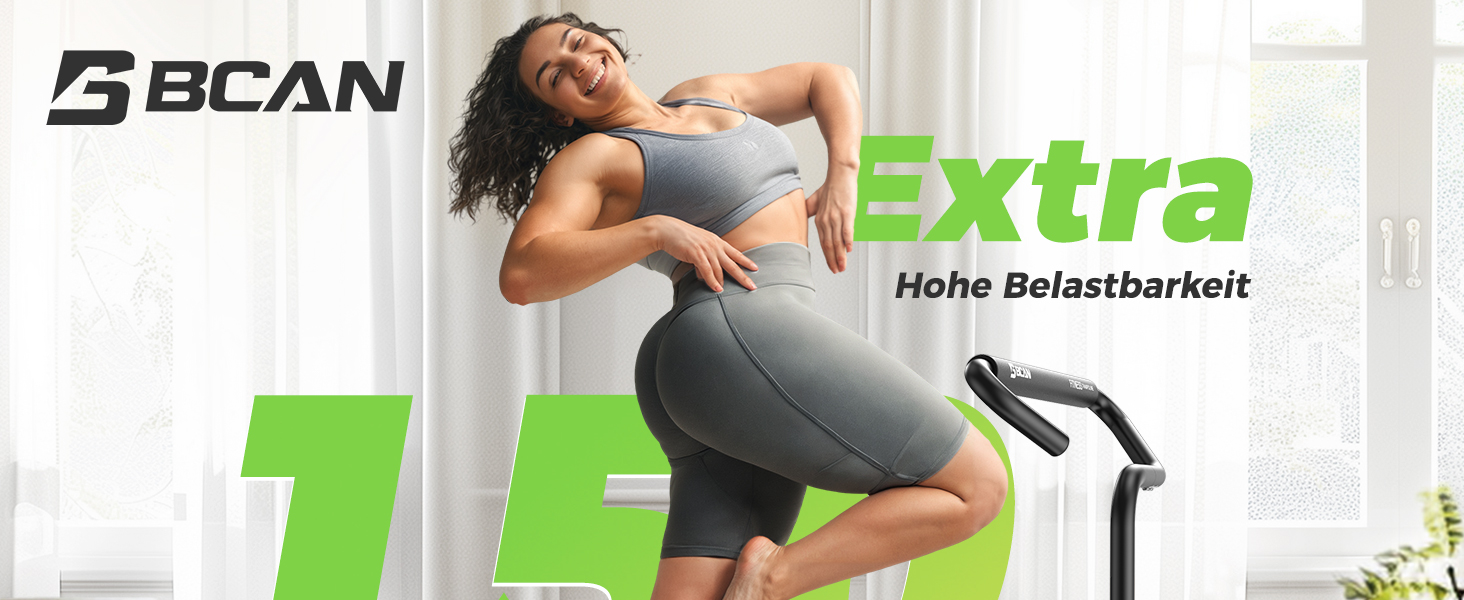 Міні-батут BCAN для дому, 102 см, складний, для дорослих, з регульованою ручкою, до 150 кг, для фітнесу та тренувань