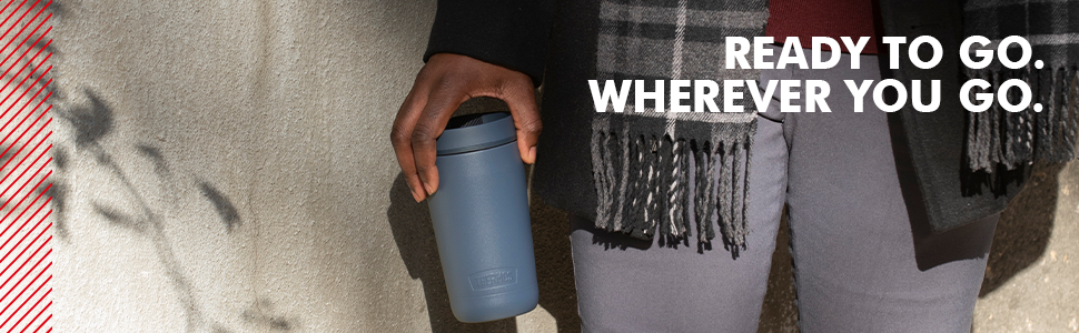 Термокружка Thermos GUARDIAN MUG 0,35 л, нержавіюча сталь, синя, ізольована, зручна для кави з собою, герметична, для миття в посудомийній машині