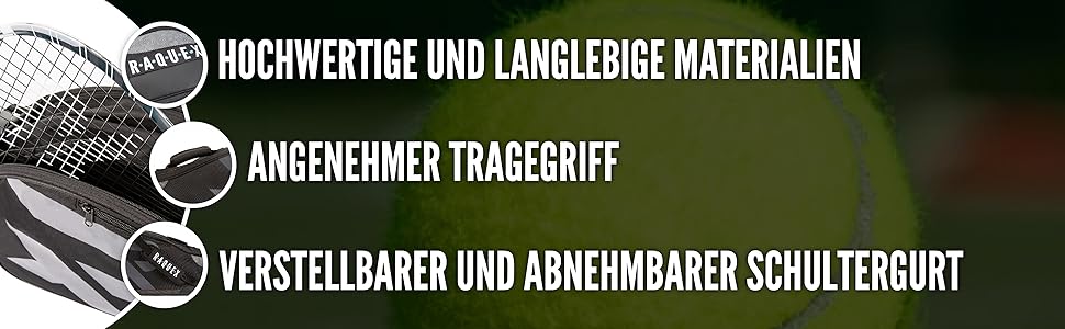Сумка-ракетка Raquex для ракеток для тенісу, бадмінтону та сквошу. Тенісна сумка до 6 ракеток аксесуари спортивне взуття чорна