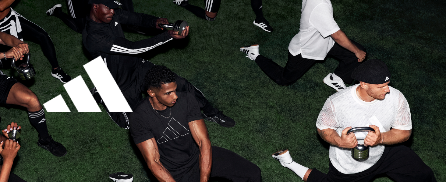 Чоловічі спортивні шорти adidas Workout Essentials Base 3 Stripes Woven, чорні з білими смугами