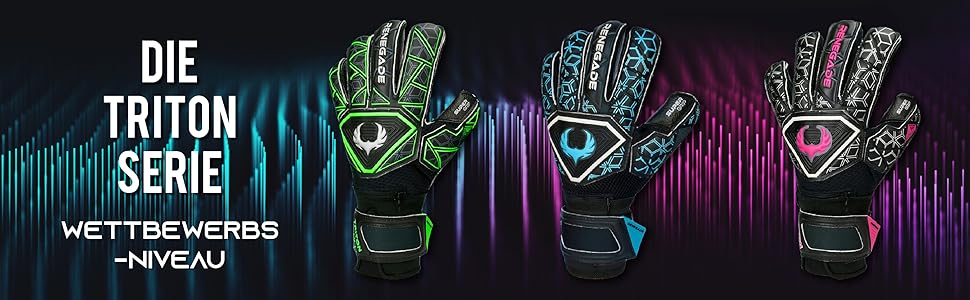 Рукавички воротаря Renegade GK Triton Pro-Tek Finger Guard Super Grip