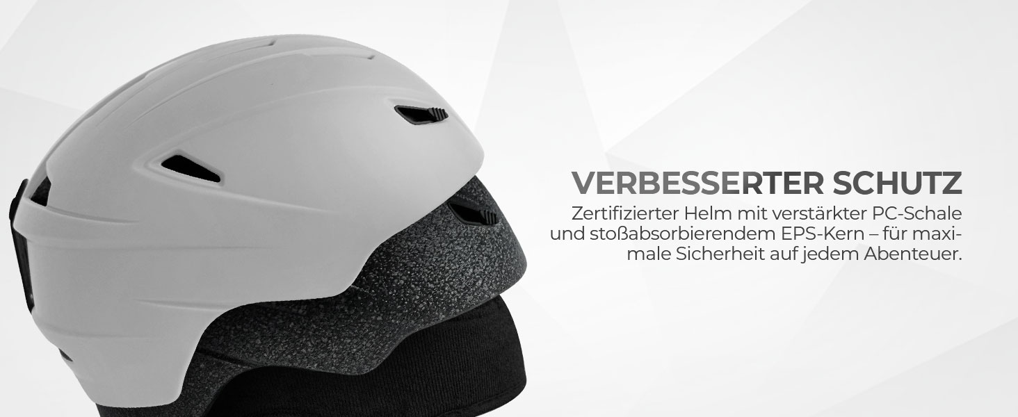 Шолом гірськолижний чоловічий, сірий, з вентиляцією, полікарбонат, захист від ударів, унісекс, розмір L