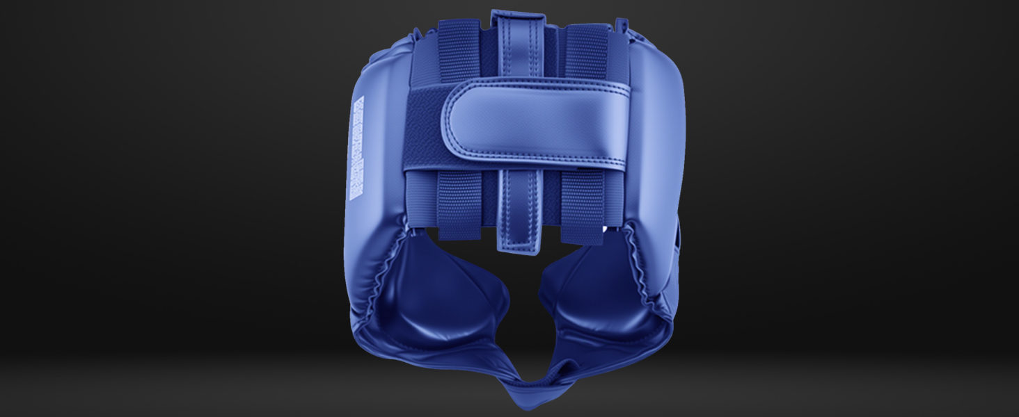 Захист голови MaxxMMA L/XL для боксу, ММА, кікбоксингу, карате, тхеквондо (блакитний)