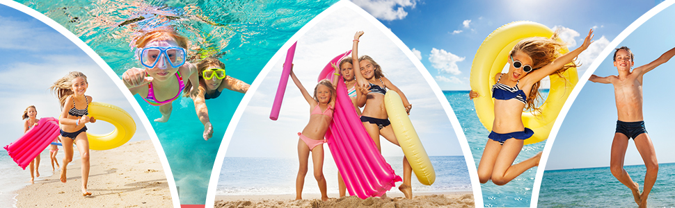 Дитячі шльопанці для плавання та басейну: антиковзкі, швидковисихаючі, з еластичною підошвою у вигляді луски, 32/33 EU