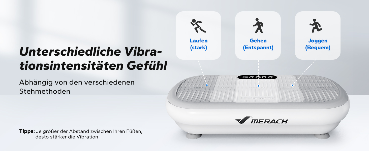 Вібраційна платформа MERACH для тренувань та фігури, амплітуда 13 мм, вантажопідйомність 200 кг, силіконовий педал, Bluetooth-динамік (сірий)