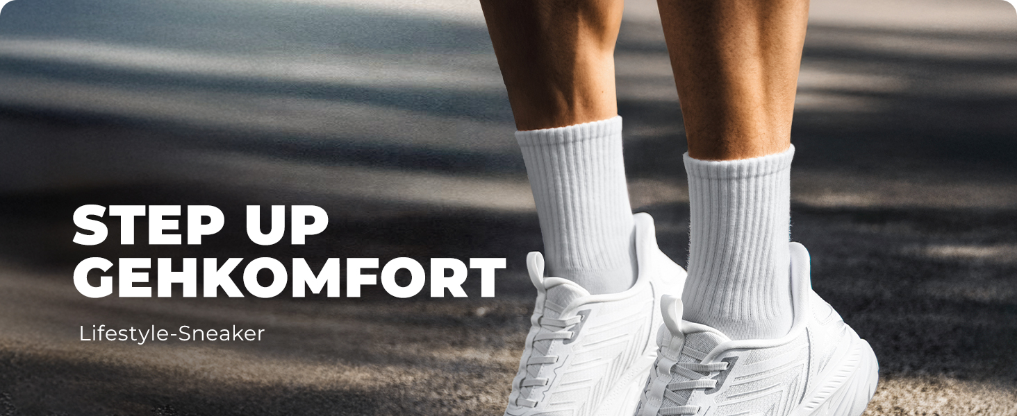 Чоловічі кросівки для бігу ALLSWIFIT: зручні, дихаючі, з антиковзкою підошвою, стильні спортивні взуття для фітнесу, розмір 46 EU, білі