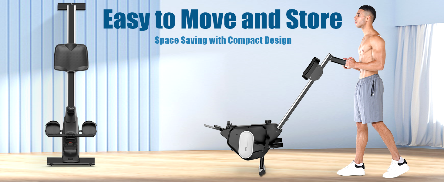 Складне тренажер для дому Dskeuzeew з 16 рівнями опору. Магнітний тренажер для кардіотренувань до 160 кг. Чорний колір.