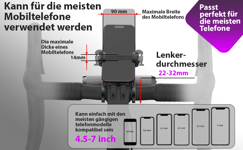 Велосипедна фара з тримачем для телефону, 2 в 1, USB-C, 8000 мА·г, 2600 люмен, 5 LED, 4 режими, переднє світло для велосипеда, легке встановлення, для нічних поїздок