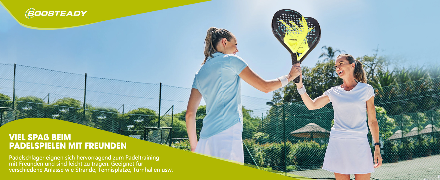 Ракетка Padel з вугл. скловолокна + тенісні м'ячі для початківців"