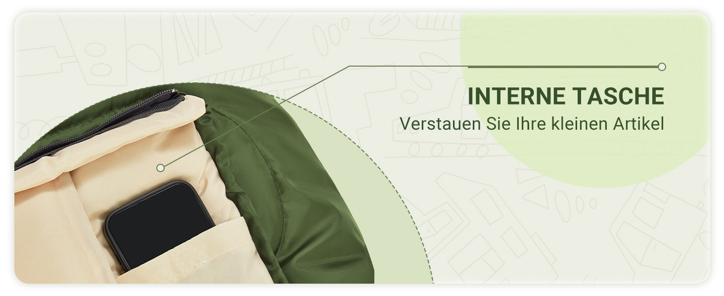 Сплячий мішок KingCamp для дітей та дорослих, 3-4 сезони, двошаровий, теплий, сірий, для кемпінгу та походів, 165x70x45 см