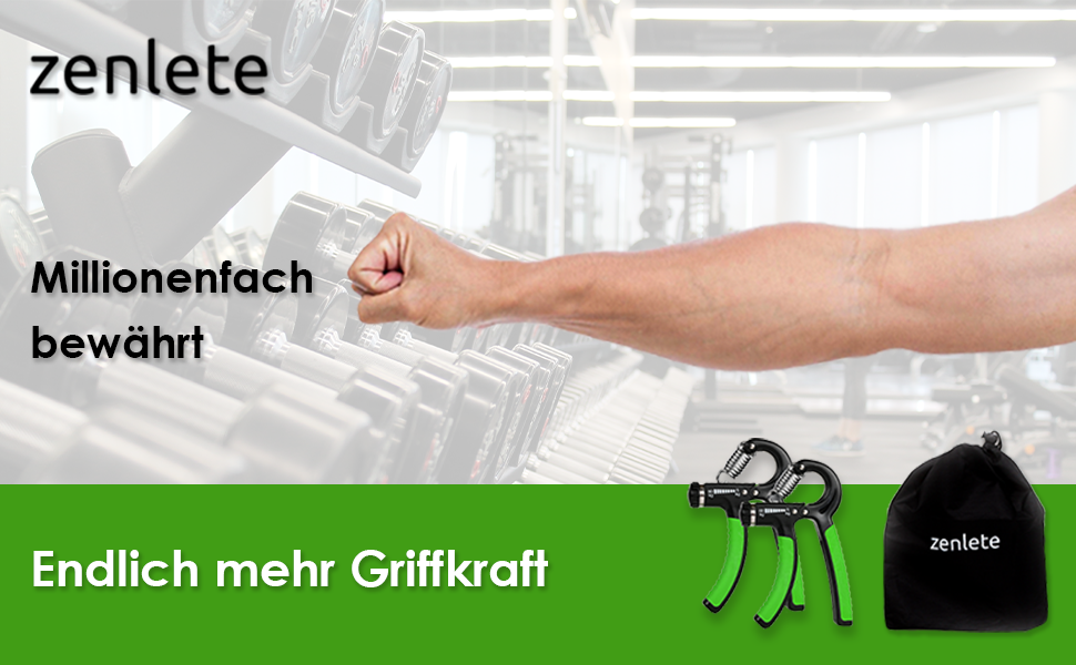 Фітнес-тренажер для пальців Profi Fitness Handtrainer, регульований 5-60 кг, для зміцнення пальців та підсилення хвата, тренажер для підготовки передпліч, 2 шт. (зелений) + E-Book з вправами