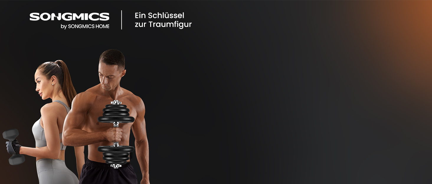 Набір гантелей SONGMICS з підключенням, шестигранна форма, 10-40 кг, для фітнесу та силових тренувань вдома та в залі