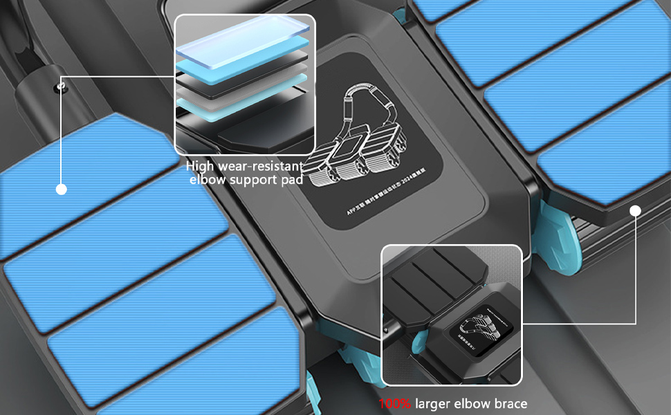 Автоматичний ролик для пресу з функцією відскоку та 6 колесами, тренажер для пресу, Core Trainer, 150 кг, з тримачем для телефону