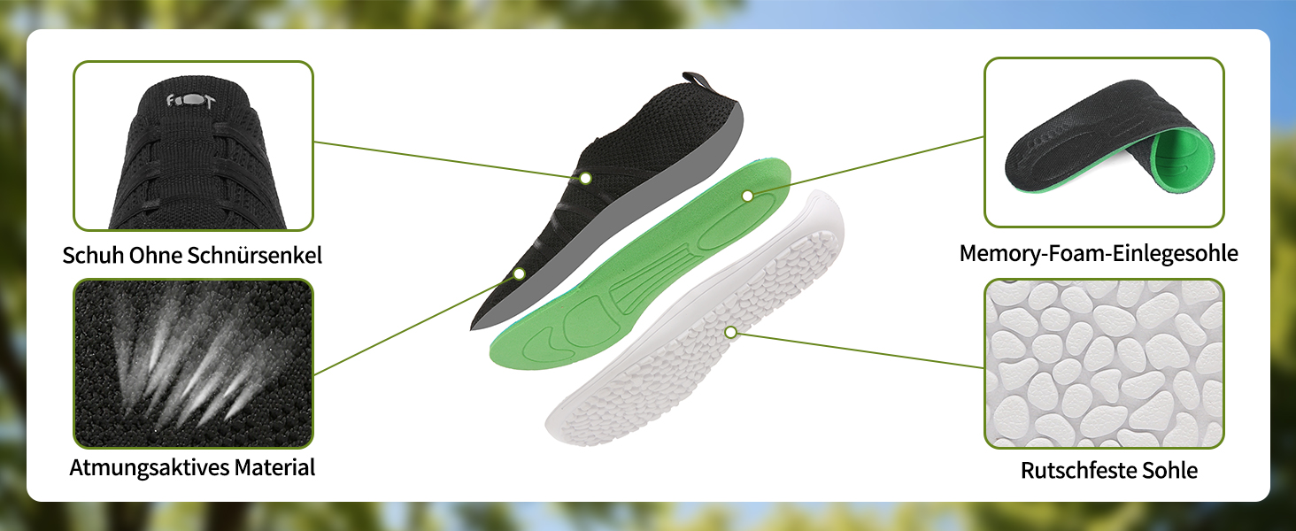 Легкі босижні кросівки Merdoo для жінок та чоловіків: зручні сліпони, спортивні та гімнастичні, дихаючі, унісекс, розмір 37-45 EU (чорний, 40 EU)