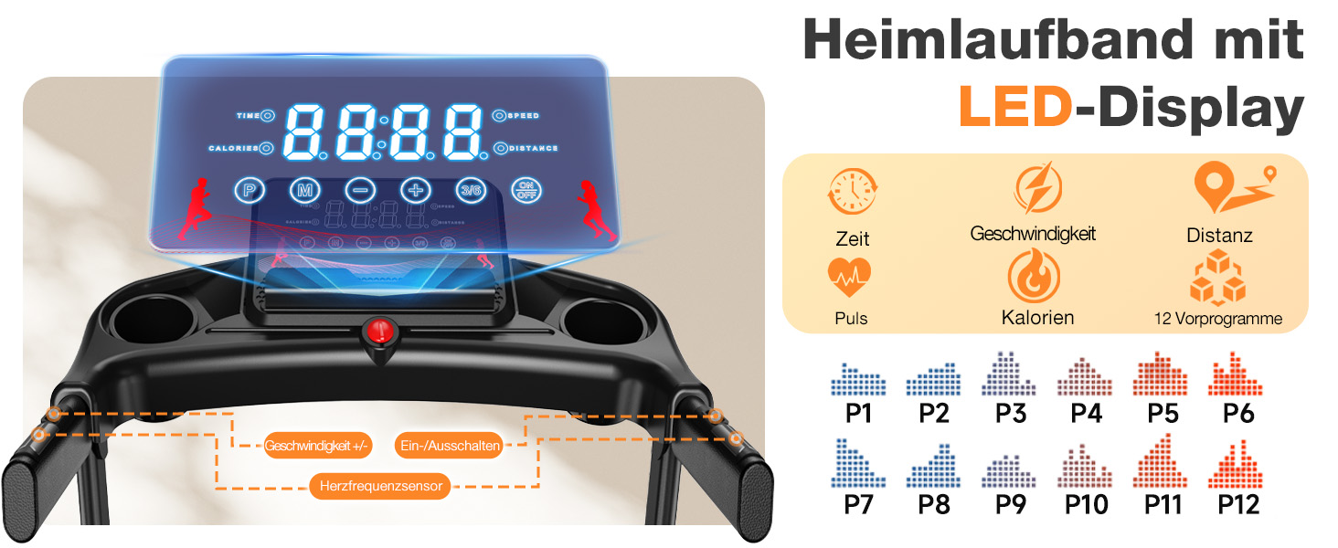 Бігова доріжка Dskeuzeew складана з регулюванням нахилу - Walking Pad для дому, 1-12 км/год, електрична, чорна