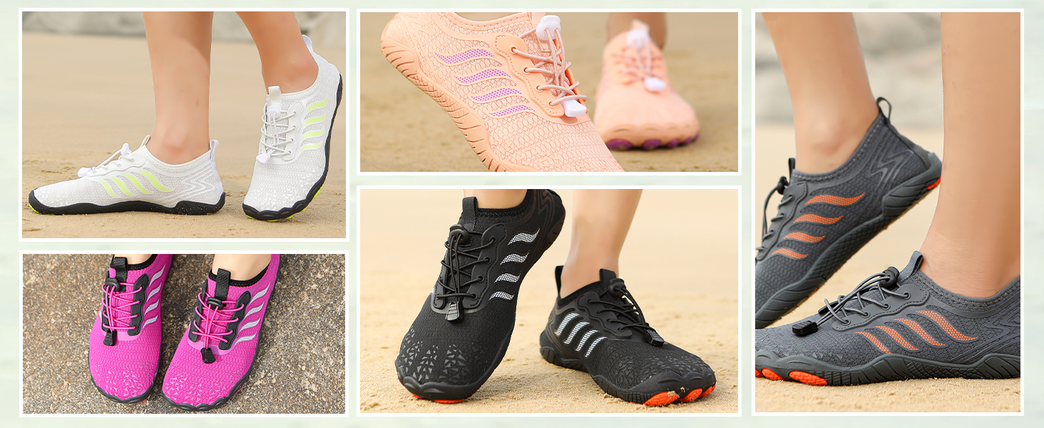 Чоловічі та жіночі аквашузи для плавання та серфінгу, швидко сохнуть, розмір 40 EU, білі