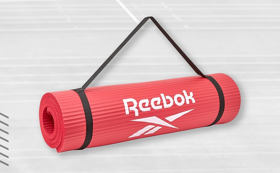 Килимок гімнастичний Reebok, 15 мм, червоний, нековзний