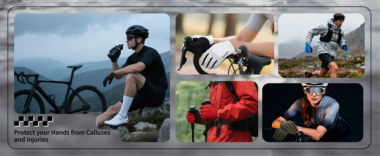 Велоперчатки VXW унісекс (чоловічі/жіночі) для MTB, шосе, фітнесу. Зі світловідбиваючими елементами, амортизацією, протиковзким покриттям. Розмір S, колір зелений