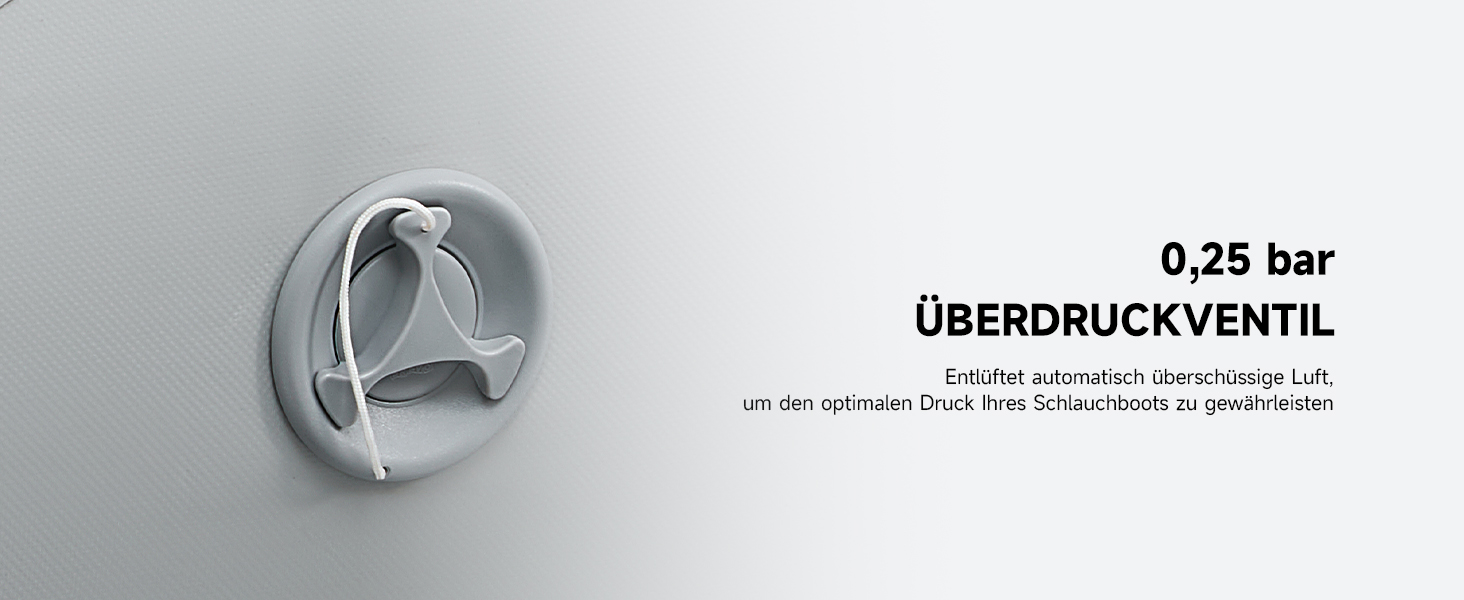 Надувне човен Dartmoor для 2 дорослих: сірий човен з алюмінієвим дном, веслами та насосом (230x130x33 см)