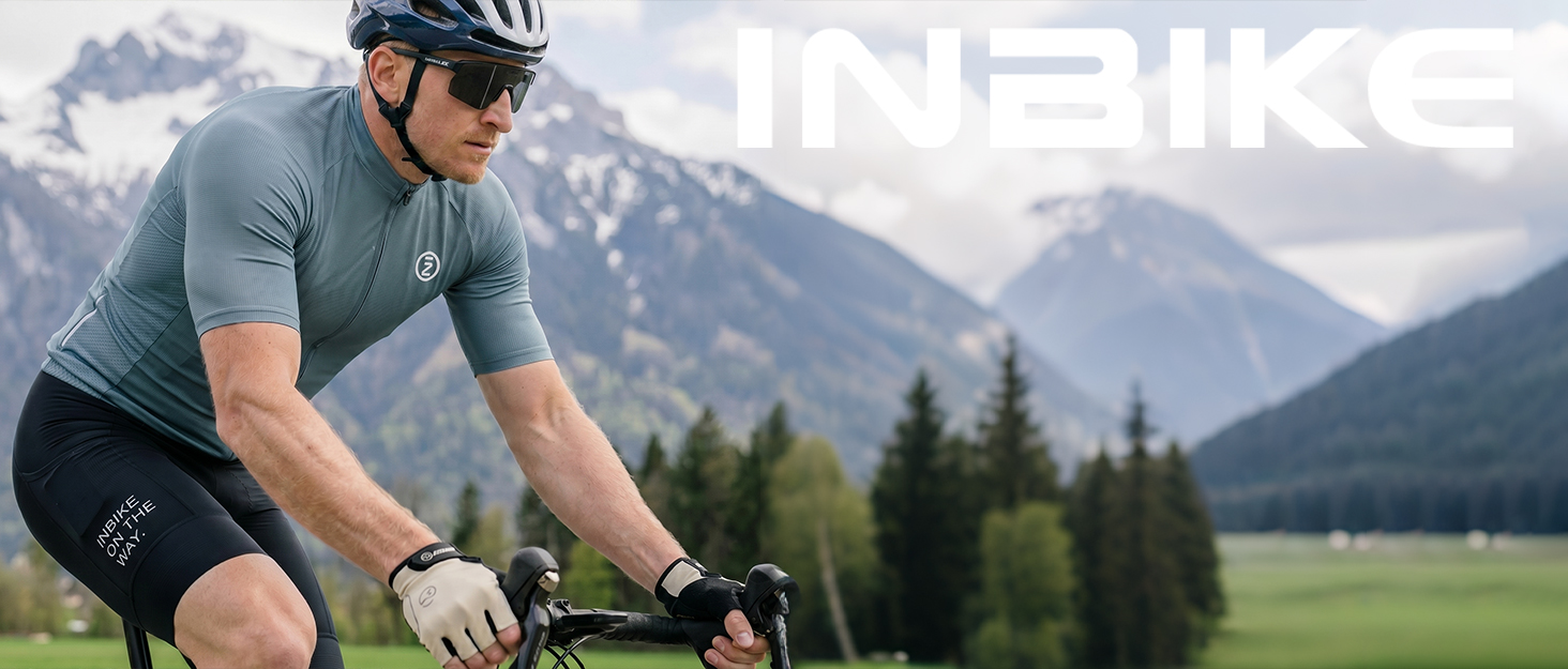 Велоперчатки Inbike чоловічі літні безпальцеві, чорні, розмір M - амортизуючі, дихаючі, світловідбиваючі