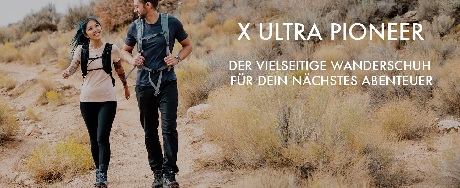 Жіноче трекінгове взуття Salomon X Ultra Pioneer Mid Gore-Tex, 39 1/3 EU, Ebony/Stormy Weather/Wine Tasting