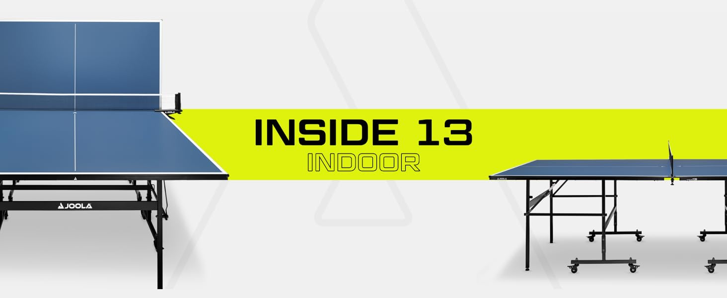 Стіл для пінг-понгу JOOLA Inside 13, розкладний, синій, 274 x 152,5 x 76 см, включає сітку