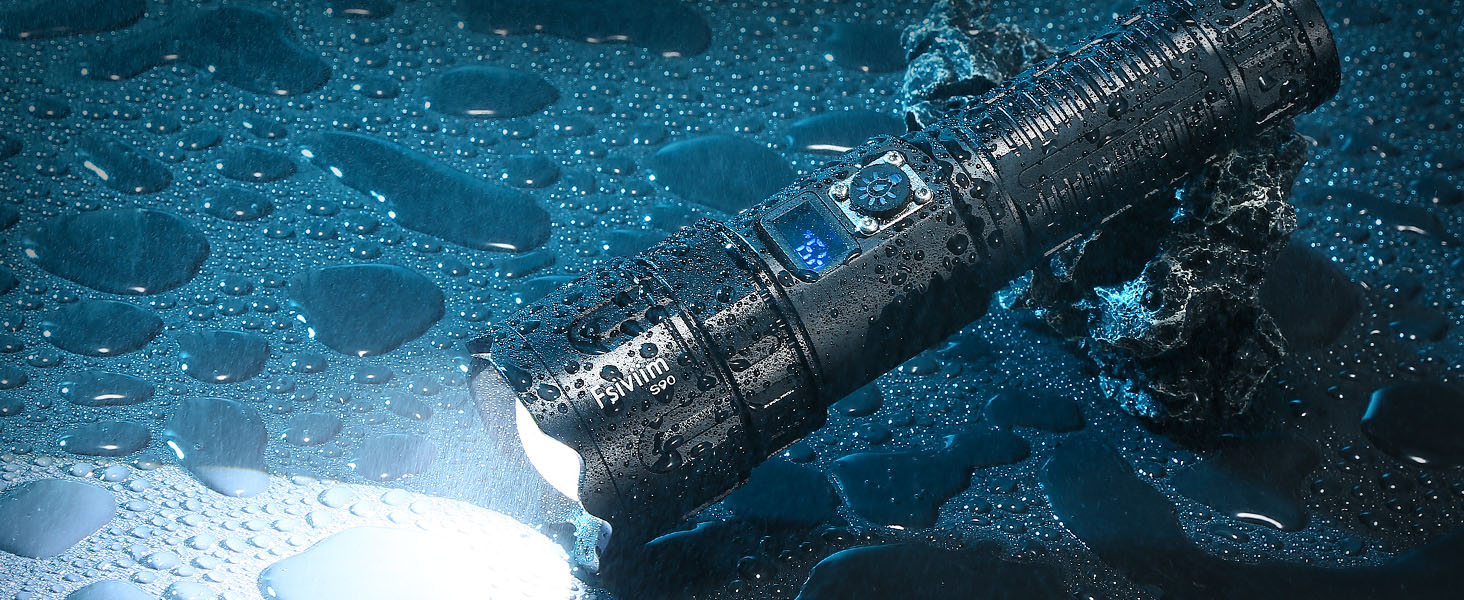Ліхтар налобний LED Fsiviim, 1 000 000 люмен, тактичний, з регулюванням фокусу, для кемпінгу, чорний матовий