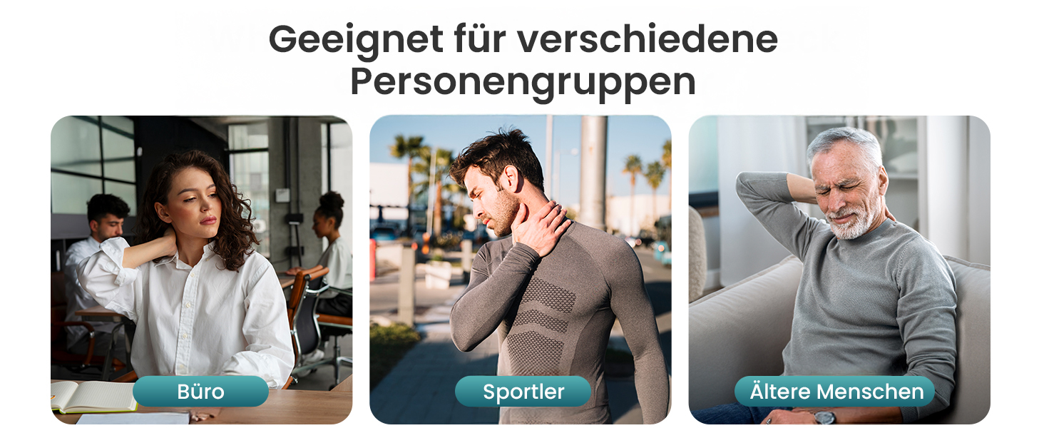 Масажер для шиї та плечей Snailax з підігрівом, акумуляторний Shiatsu 4D, для шиї, плечей, спини, подарунок, сірий та зелений