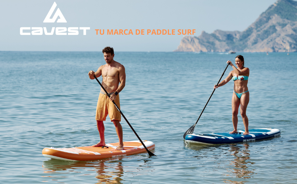 Надувне SUP-борд Stand Up Paddle Board для дорослих та дітей, блакитний, висока стабільність