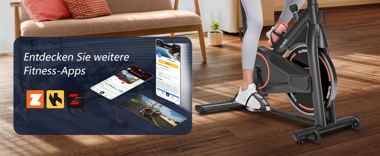 Велотренажер для дому з LCD-монітором, тихий ергометр spinning bike, фітнес-велосипед до 160 кг, для кардіотренувань