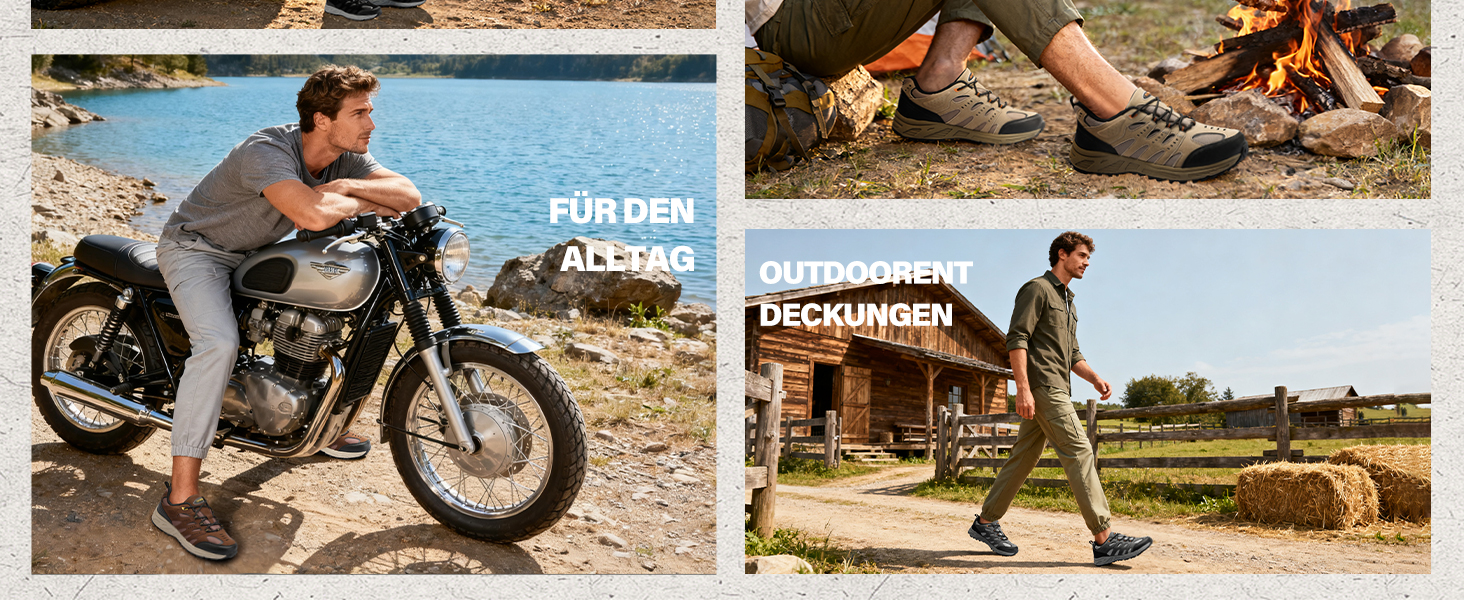 Черевики Kricely для трекінгу та хайкінгу: чоловічі туристичні черевики, спортивне взуття для гір, хайкінгу та трекінгу, чорний, 47 EU