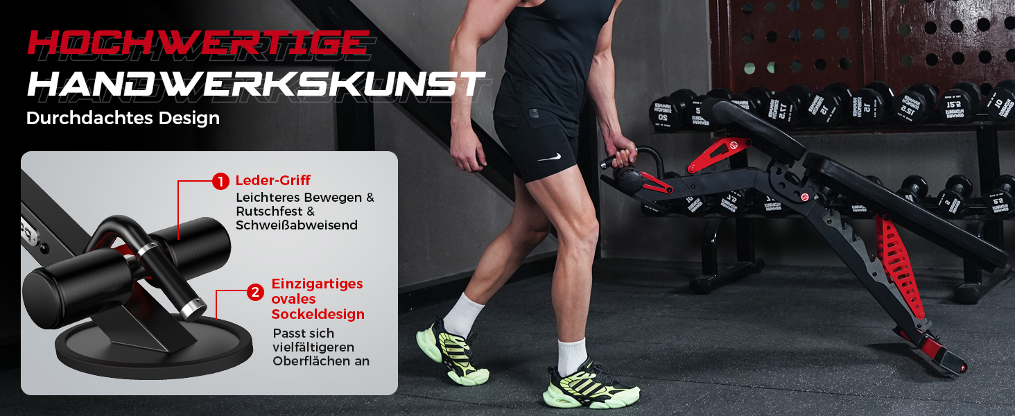 Пообoo Гантельна лава, регульована для дому, вантажопідйомність 1500 lbs, міцна лава для силових тренувань, позиції: пласка/похила/відхилена для комплексних тренувань Y160-Чорний