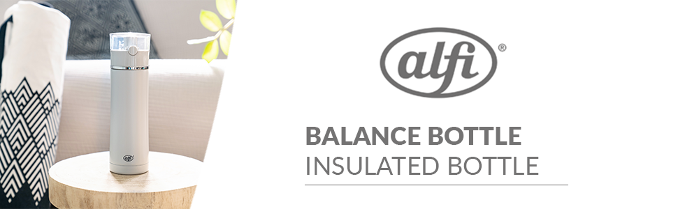 Термобутилка для чаю alfi BALANCE 500 мл срібляста, з фільтром, з нержавіючої сталі, герметична, з клапаном, тримає тепло до 12 годин, без BPA
