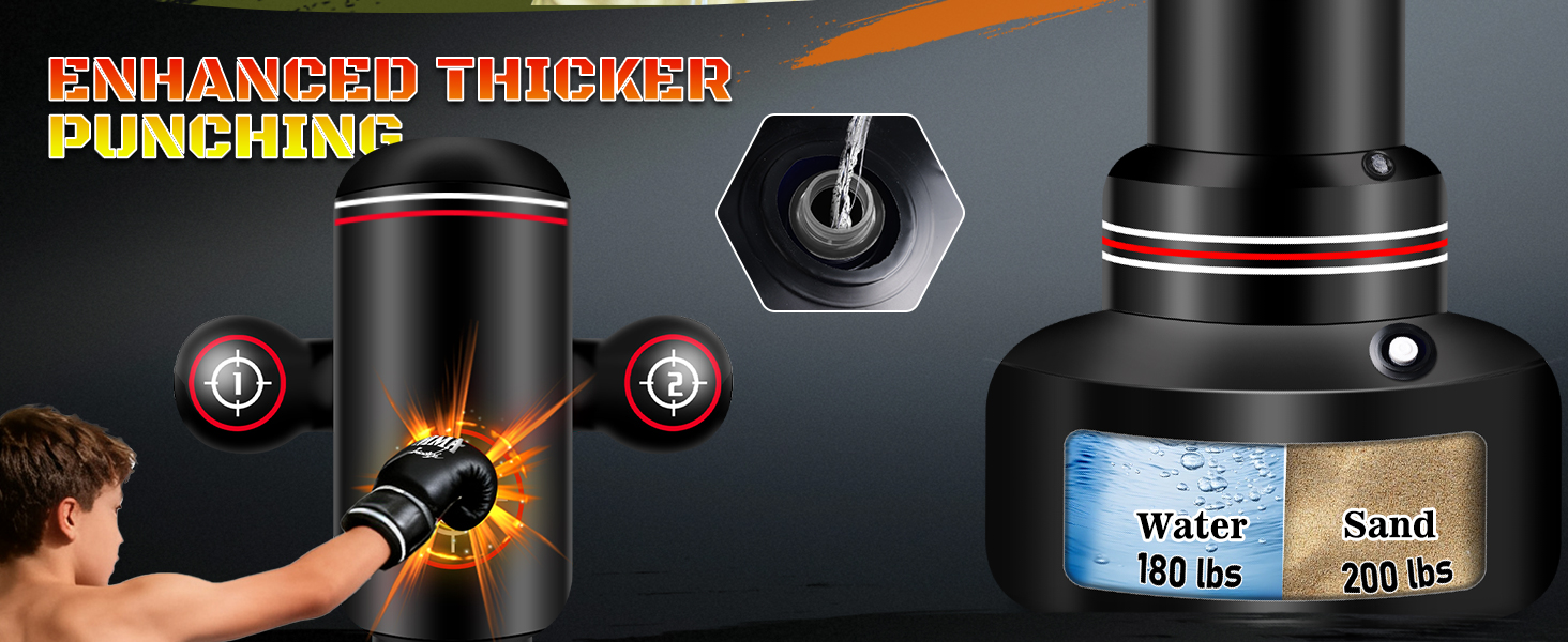 Боксерський мішок NZQXJXZ для дорослих з рукавичками, насосом та скакалкою, 180 см, для MMA та фітнесу