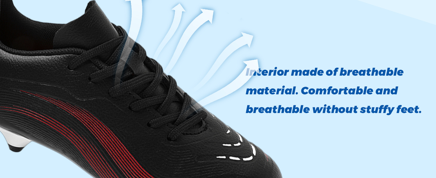 Футбольні бутси для чоловіків та хлопчиків, шипована підошва, мікрофібра, для штучного газону, білі та червоні, розмір 35 EU, блакитні